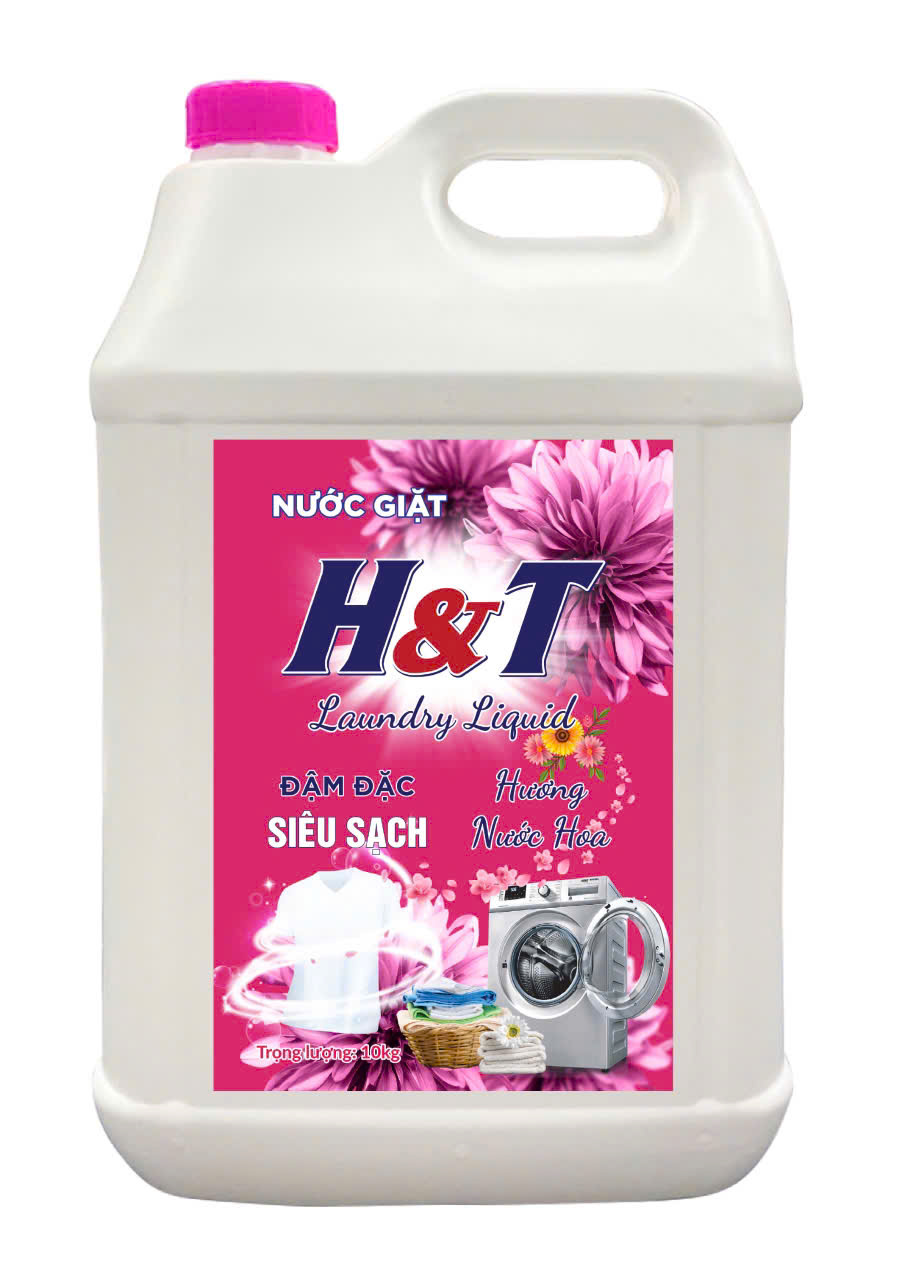 Nước giặt H&T đậm đặc siêu sạch – Hương nước hoa (Trọng lượng 10kg)
