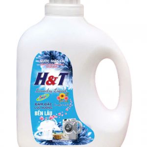 Nước giặt xả H&T đậm đặc lưu hương – Hương Comfort trắng (Trọng lượng 2kg)