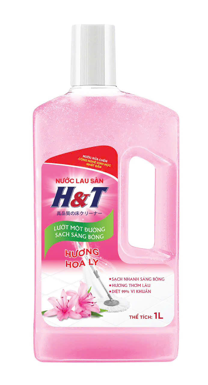 Nước lau sàn H&T hương hoa ly (Thể tích 1L)